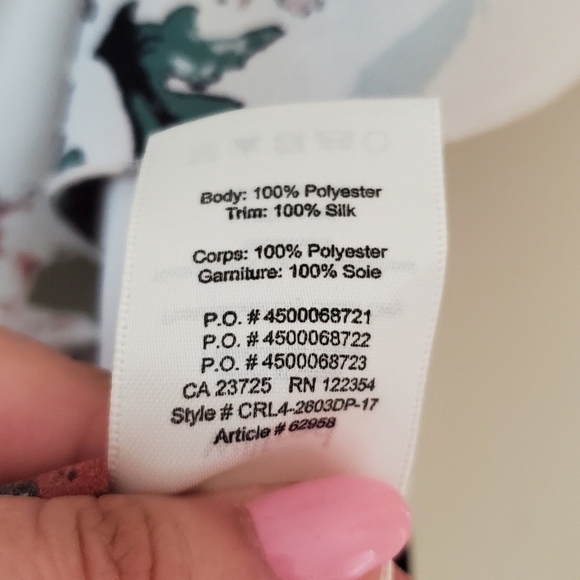 Aritzia Wilfred Silk Floral Off Shoulder Blouse - Picture 7 of 10